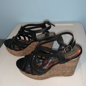 Strappy wedges
